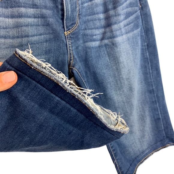 Paige Denim Bermuda Length Cut off Jean Shorts Size 25 - Picture 5 of 7